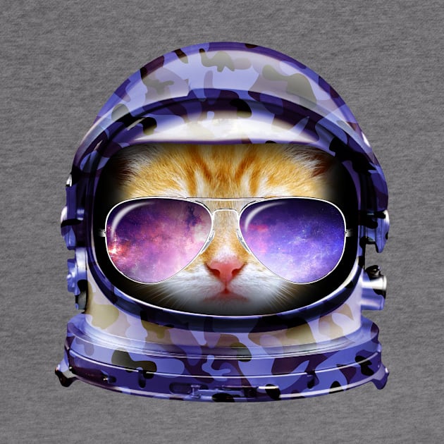 Kitty in Space Blue Camo Edition by tonydesign